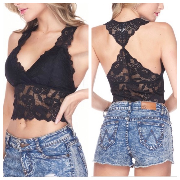 UNIQUE BLACK LACE BRALLETTE - Picture 4 of 4